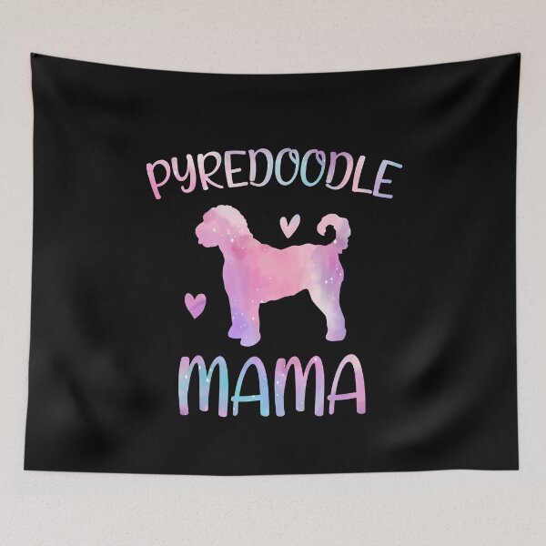 Item preview, Pyredoodle Mom Shirt, Watercolor Dog Mom, Pyredoodle dog Mama mother, Pyredoodle Owner Mom Chritmas Birthday Gift designed and sold by xlnv.