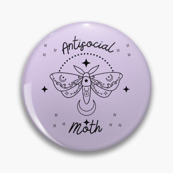 Item preview, Antisocial moth designed and sold by BlkBearyDesigns.