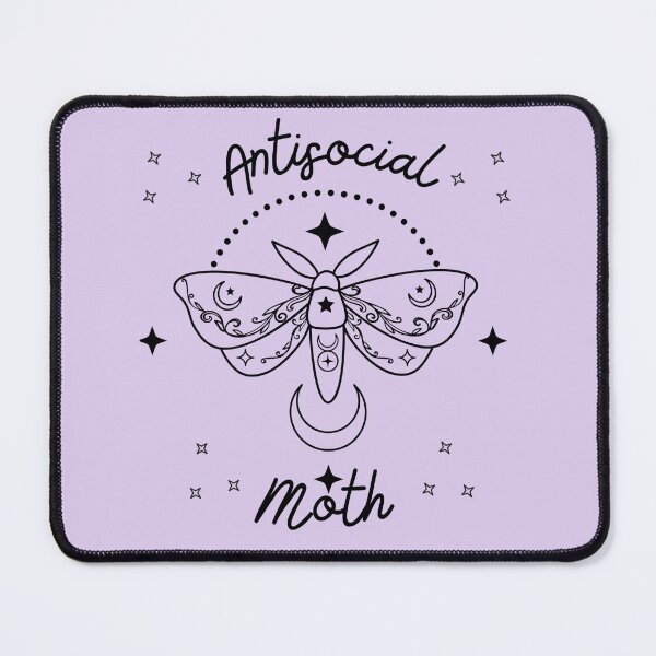 Item preview, Antisocial moth designed and sold by BlkBearyDesigns.