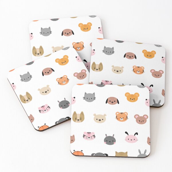 Item preview, Lindas caras de animales kawaii designed and sold by MameDesign.