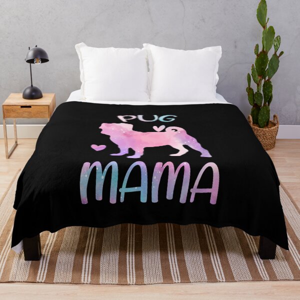 Item preview, Pug Mom Shirt, Watercolor Dog Mom, Pug dog Mama mother, Pug Owner Mom Chritmas Birthday Gift designed and sold by xlnv.