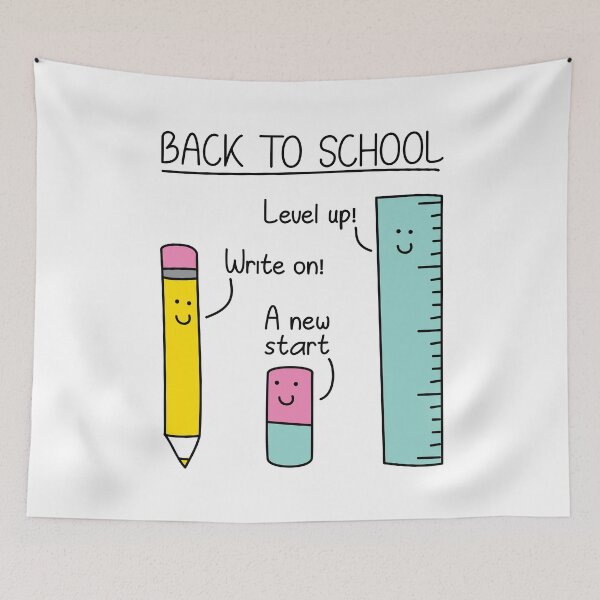 Item preview, Back to School: Level up! - Stationary Classmates designed and sold by S-L-B-Designs.
