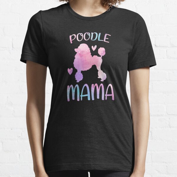 Womens Dog Mom Mothers Day Flowers Poodle Mom T Shirt Gift Mother's day  S-5XL