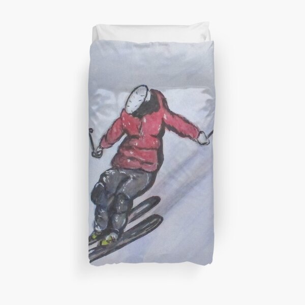 Snow Ski Fun Duvet Cover