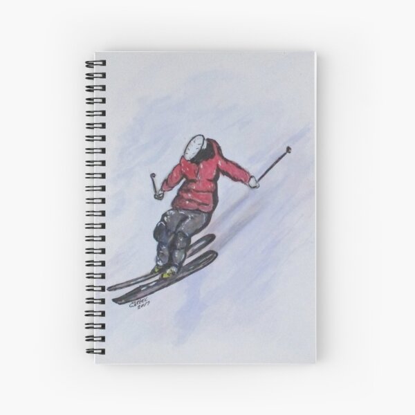 Snow Ski Fun Spiral Notebook