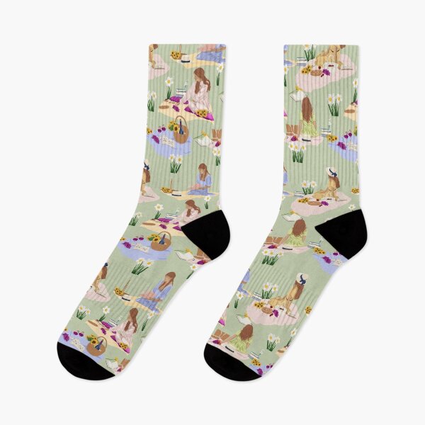 Item preview, Beautiful girls having picnic at the park designed and sold by dyesandpigments.