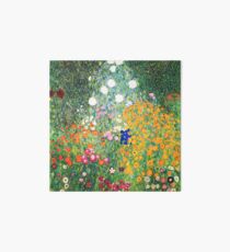 Flower Garden by Gustav Klimt Art Board Print