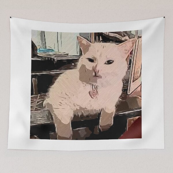 Item preview, Famous Popular meme Cat OIL PAINTING style Artwork designed and sold by M-Osamah.