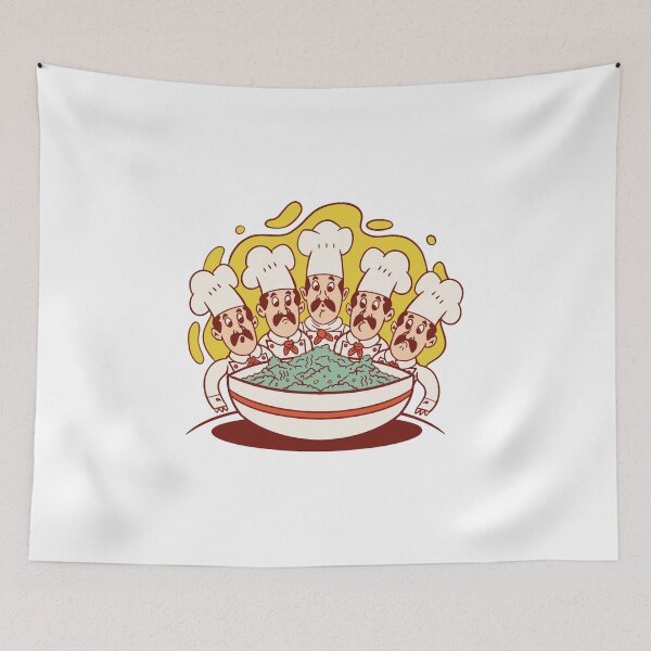 Item preview, Chefs cooking in giant bowl designed and sold by Cyrenaica 1949.