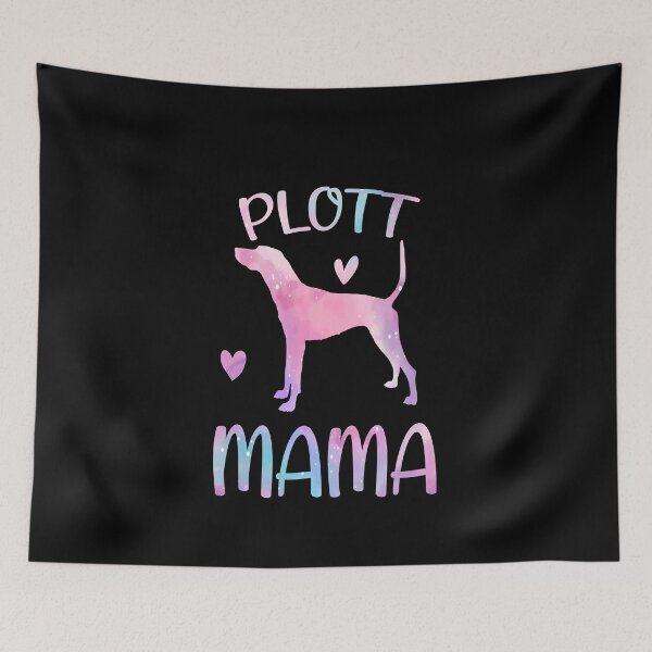 Aperçu de l'œuvre Chemise de maman de Plott, maman de chien d'aquarelle, mère de maman de chien de Plott, cadeau d'anniversaire de Noël de maman de propriétaire de Plott créée et vendue par xlnv.