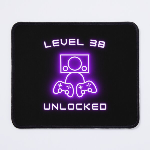 Item preview, Level 38 Unlocked 38th Birthday Gift for Video Gamers Lover designed and sold by amchtakkosa1.