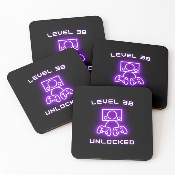 Item preview, Level 38 Unlocked 38th Birthday Gift for Video Gamers Lover designed and sold by amchtakkosa1.
