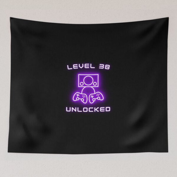 Item preview, Level 38 Unlocked 38th Birthday Gift for Video Gamers Lover designed and sold by amchtakkosa1.