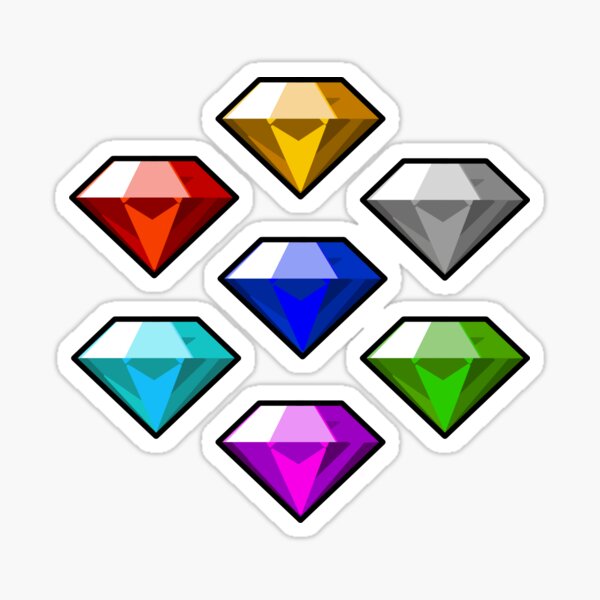 Chaos Emeralds Sticker for Sale by HybridSketches