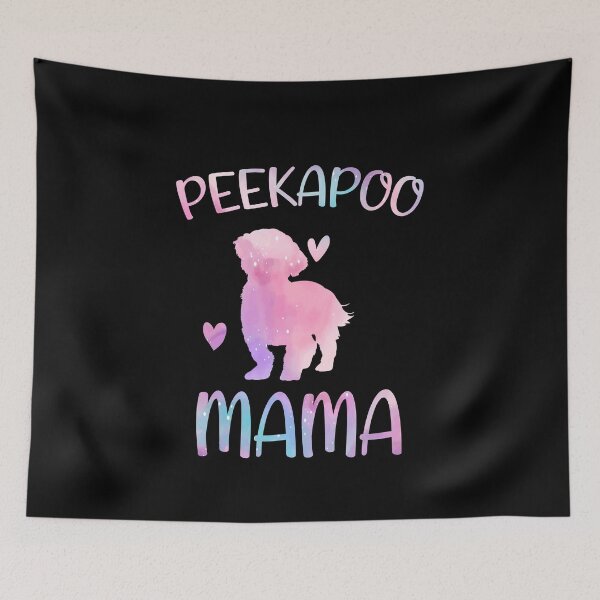 Aperçu de l'œuvre Peekapoo maman chemise, aquarelle chien maman, Peekapoo chien maman mère, Peekapoo propriétaire maman Chritmas anniversaire cadeau créée et vendue par xlnv.