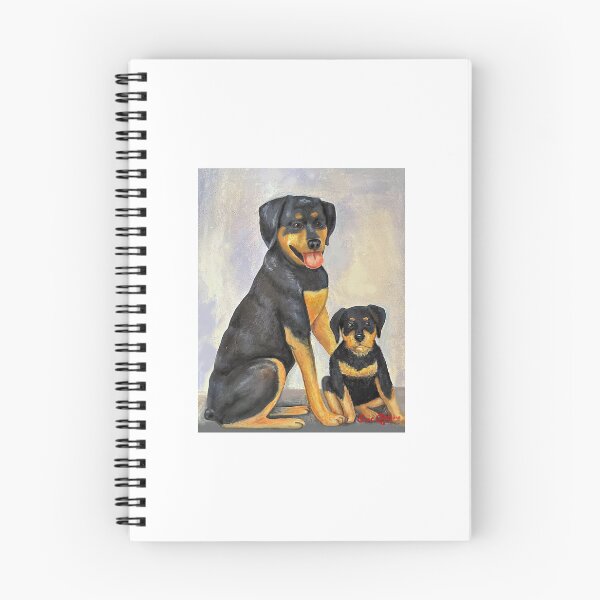 Artikelvorschau, Rottweiler und Welpe entworfen und verkauft von DarkRubyMoon.
