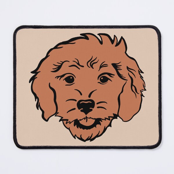 Item preview, Red Goldendoodle designed and sold by MameDesign.