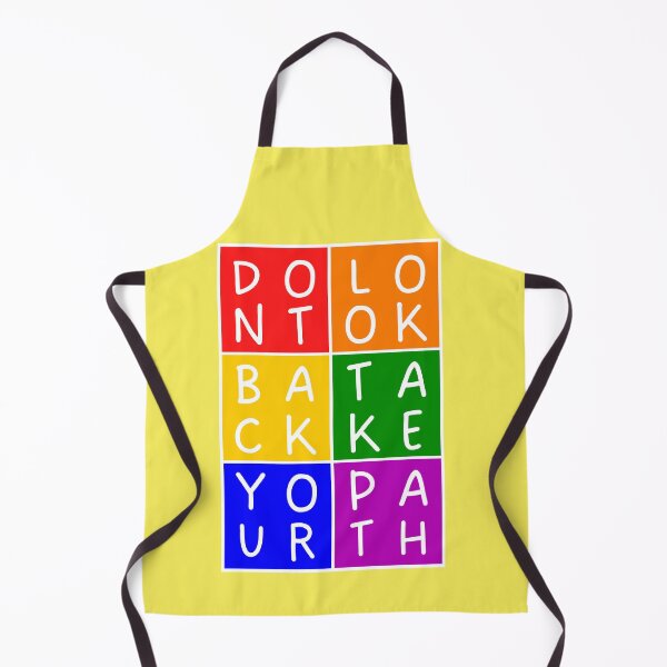 Item preview, Don't look back, take your path - 2x3 Squares - Basic colors rainbow quote designed and sold by RainbowWordLand.