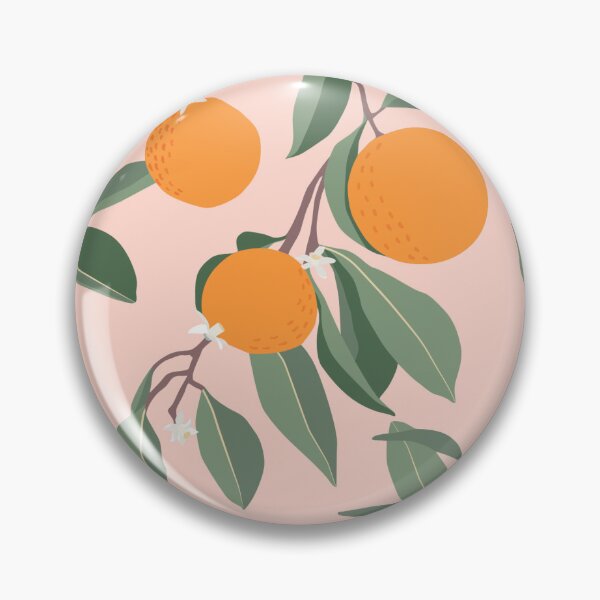 Item preview, Orange Grove in Orange background  designed and sold by dyesandpigments.