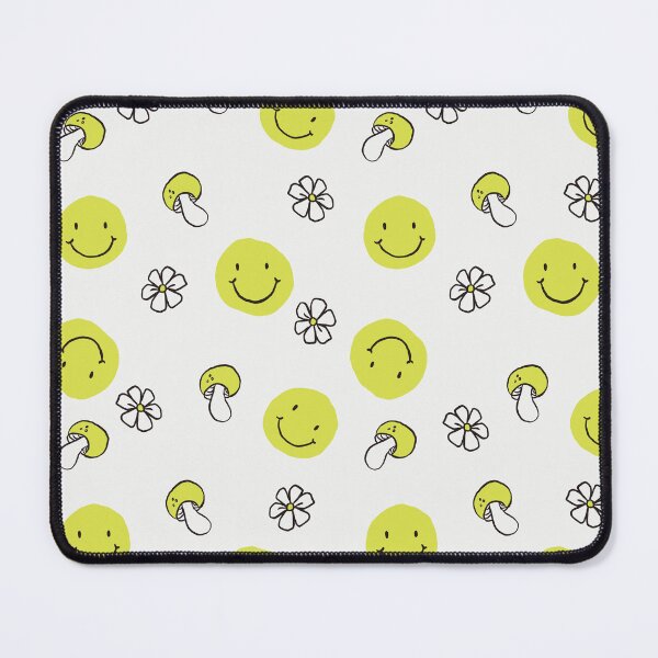 Item preview, Cute Aesthetic Greenish Yellow Smiley Daisy And mushroom designed and sold by isamii.