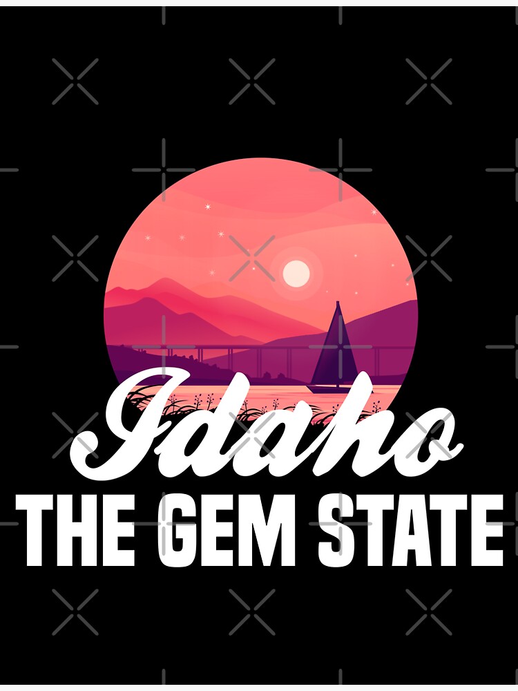 Idaho The Gem State Sticker For Sale By Mrjarts Redbubble