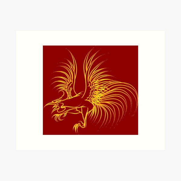 Rooster - Chinese Zodiac - Mustafa Kulle Art Print