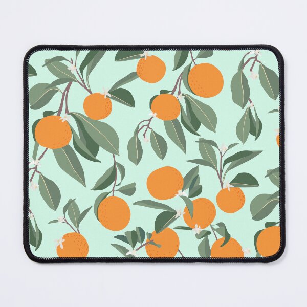 Item preview, Orange Grove in Blue background  designed and sold by dyesandpigments.