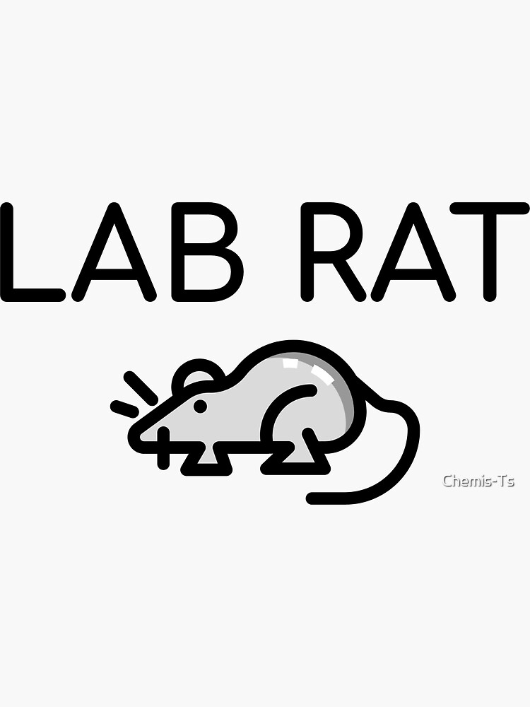 "Lab Rat" Sticker for Sale by ChemisTs Redbubble
