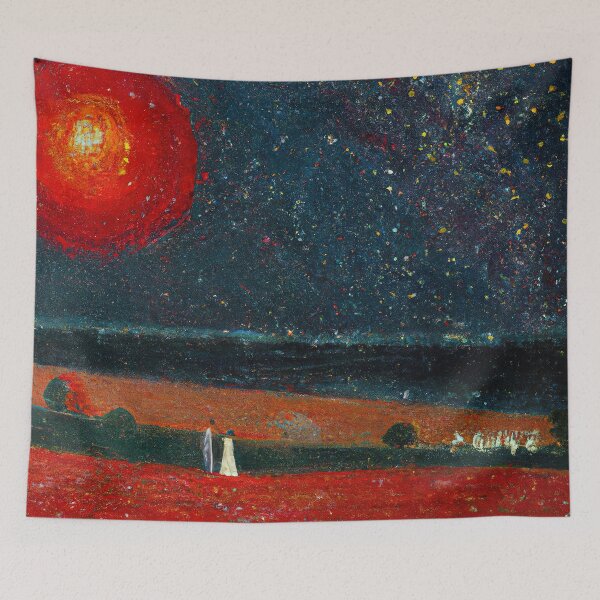 Item preview, A wedding far from home (Oil Paint / AI)  designed and sold by Kai Medina.