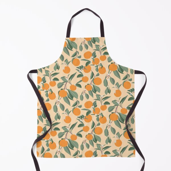Item preview, Orange Grove in Yellow background  designed and sold by dyesandpigments.