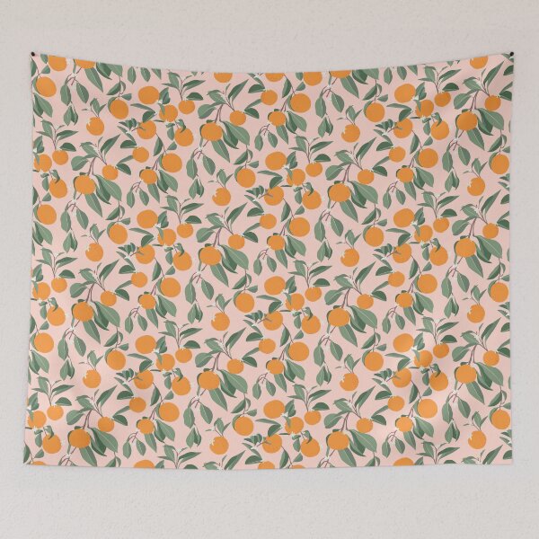 Item preview, Orange Grove in Orange background  designed and sold by dyesandpigments.