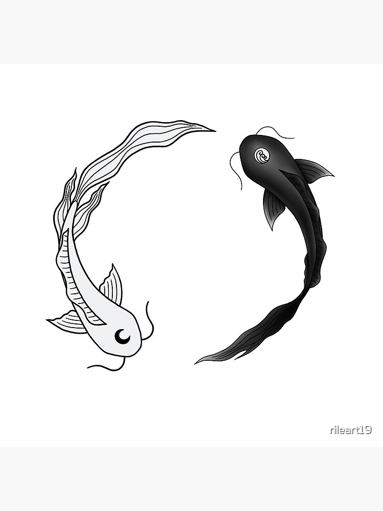 Yin Yang Koi Fish | Art Print