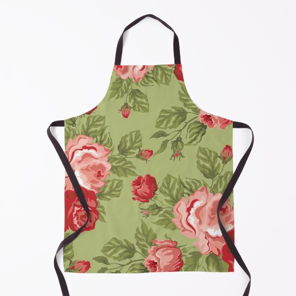 Item preview, Vintage Rose Flower And Leaves Pattern On Olive designed and sold by GraphicsClub.