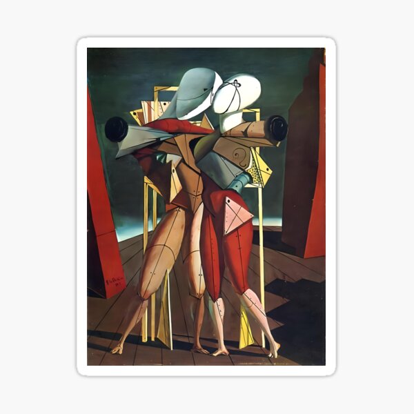 Giorgio De Chirico Hector And Andromache Sticker For Sale By Lolc   St,small,507x507 Pad,600x600,f8f8f8 