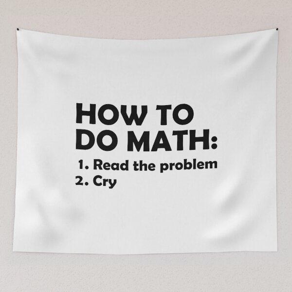 Item preview, How to do math - Funny Math Joke designed and sold by T-shirt For You.