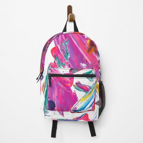 Item preview, Rainbow Brush Stroke Party Abstract Painting designed and sold by Daydreamer Alley.