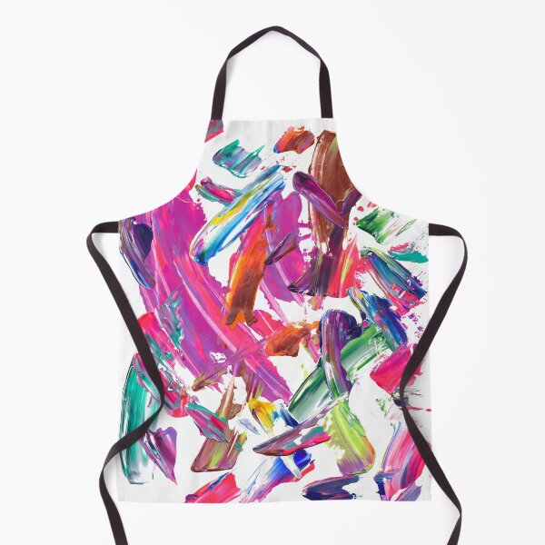 Item preview, Rainbow Brush Stroke Party Abstract Painting designed and sold by Daydreamer Alley.