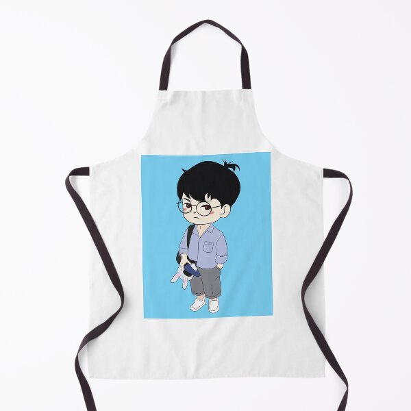 Item preview, Adorable Boy With Glasses And Satchel On A Blue Background designed and sold by CreativeCranium.