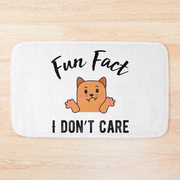 Item preview, Fun Fact I Don't Care  - Funny  cat  quote designed and sold by Raiko-art.