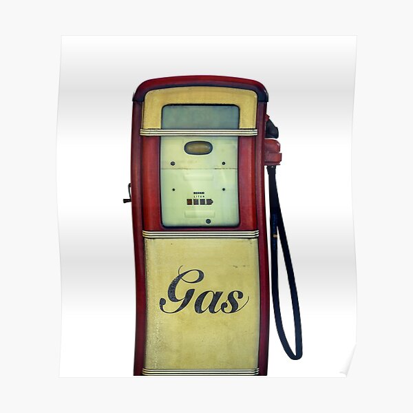 Classic Gas Pump Poster By Mrdoomits Redbubble 6502