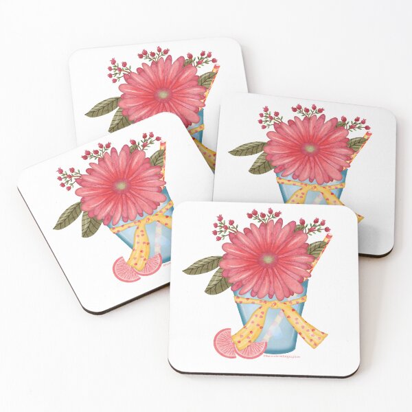 Item preview, Pink Lemonade Whimsical Watercolor designed and sold by Lavender Mint Graphics.