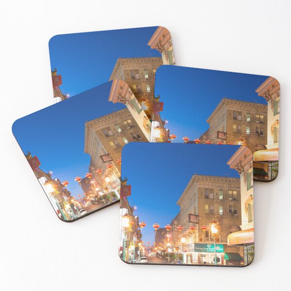 Item preview, Chinatown San Francisco Tradicional Chinese lanterns moving by windy night #1 designed and sold by Studio Rosa.