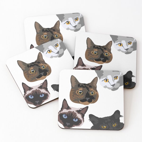 Item preview, Cat pattern #1 designed and sold by LeahcarsArt.