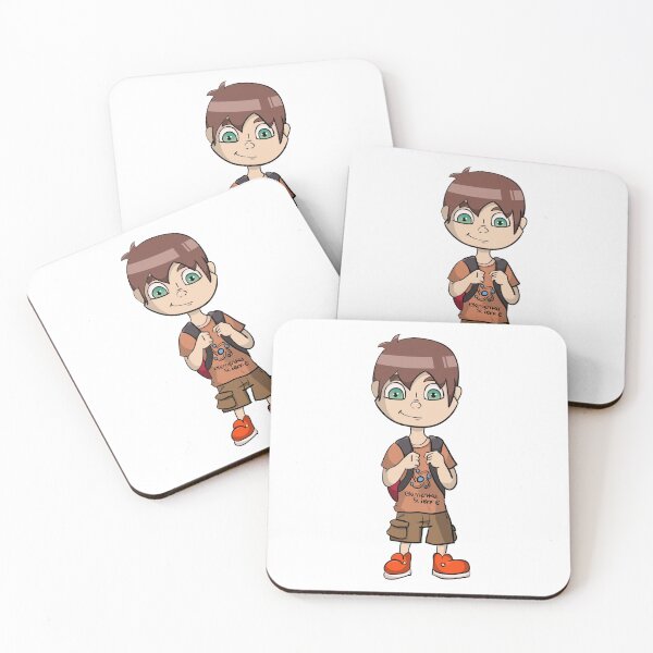 Item preview, Cute Nerdy Science Boy With Red Backpack And Shoes designed and sold by CreativeCranium.