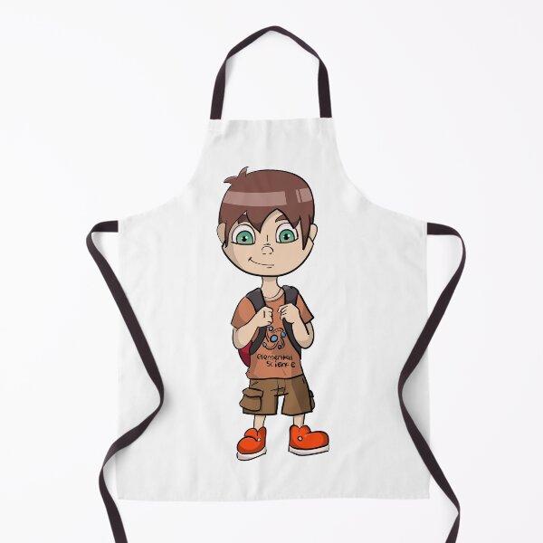 Item preview, Cute Nerdy Science Boy With Red Backpack And Shoes designed and sold by CreativeCranium.