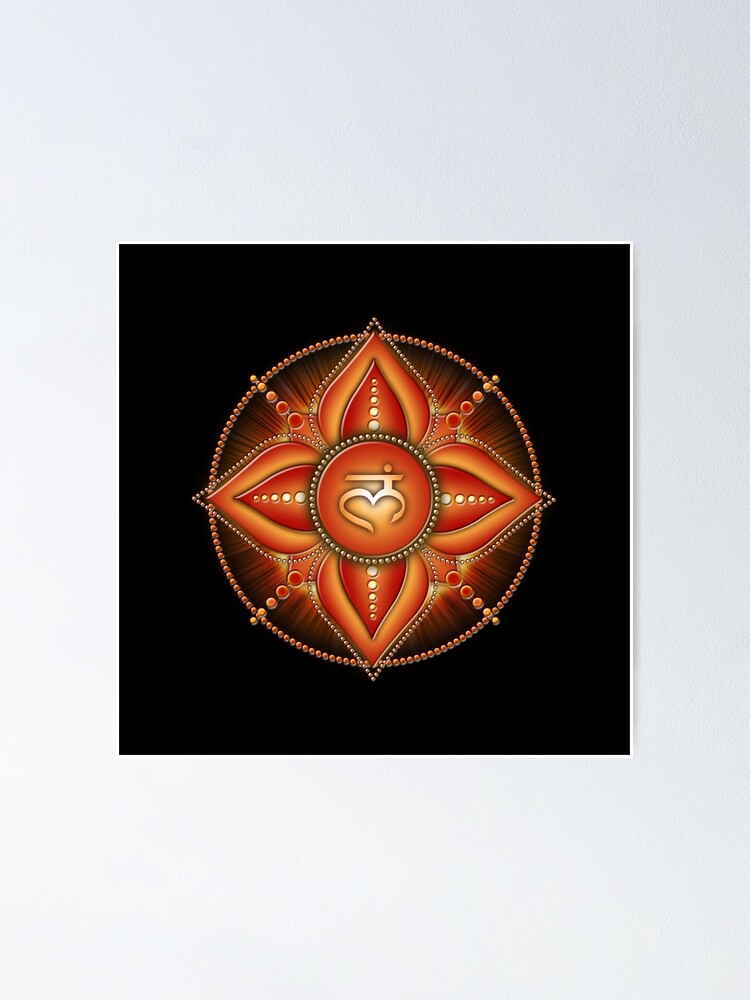 "ROOT CHAKRA SYMBOL (1.Chakra, Muladhara)" Poster For Sale By Martesign ...