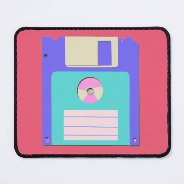 Item preview, a floppy disc, in the vaporwave style of the 90s, pastel color palette designed and sold by wavelengthss.