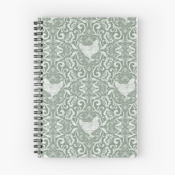 Item preview, Sage Green Hen Damask designed and sold by Carolina Diaz.