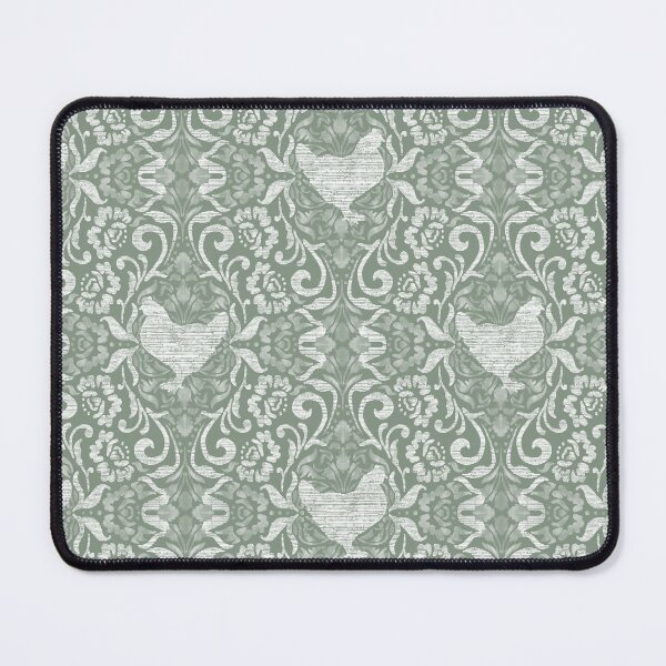 Item preview, Sage Green Hen Damask designed and sold by Carolina Diaz.