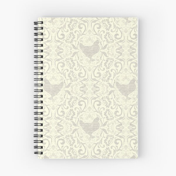Item preview, Taupe and Ivory Hen Damask designed and sold by Carolina Diaz.